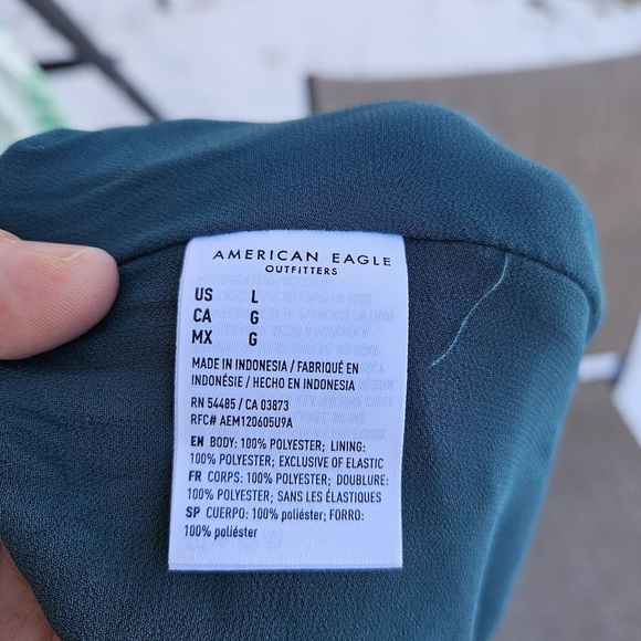 American Eagle teal mini skirt large new without tags - Picture 3 of 6